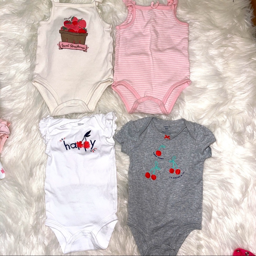 Super soft baby girl bodysuits